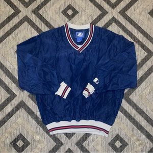 Starter Navy/Gray Windbreaker Pullover Jacket